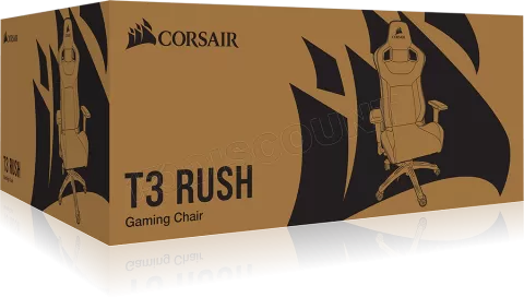 Photo de Fauteuil Gamer Corsair T3 Rush (Gris/Noir)