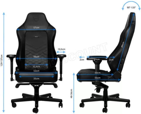 Photo de Fauteuil Gamer Noblechairs Hero Stormtrooper Edition (Blanc/Noir)