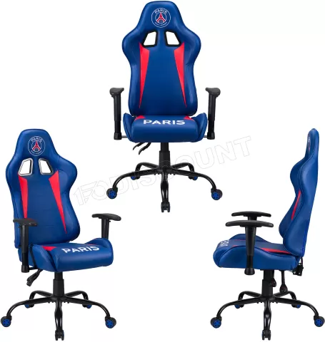 Photo de Fauteuil Gamer Subsonic Paris Saint Germain (Bleu/Rouge)
