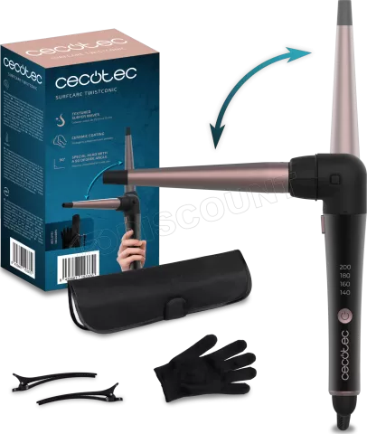 Photo de Fer à boucler Cecotec SurfCare TwistWaves (Noir)