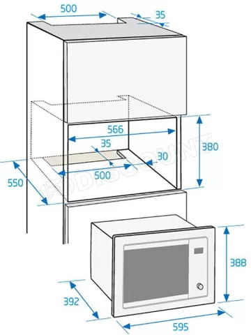 Photo de Four Micro-Ondes Beko MGB25332BG (Argent/Noir)