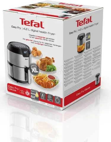 Photo de Friteuse à air chaud Tefal Easy Fry Deluxe EY401D15 Air Fryer (Gris/Noir)