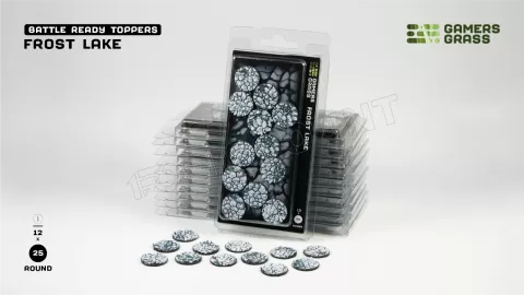 Photo de Gamers Grass - Frost Lake : Round 25mm (x12)