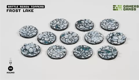 Photo de Gamers Grass - Frost Lake : Round 25mm (x12)