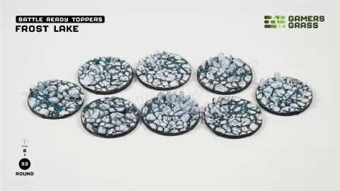 Photo de Gamers Grass - Frost Lake : Round 32mm (x8)