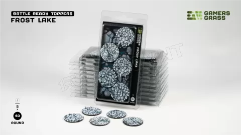 Photo de Gamers Grass - Frost Lake : Round 40mm (x5)