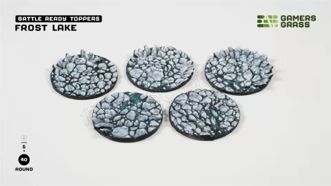 Photo de Gamers Grass - Frost Lake : Round 40mm (x5)