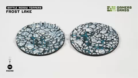 Photo de Gamers Grass - Frost Lake : Round 60mm (x2)