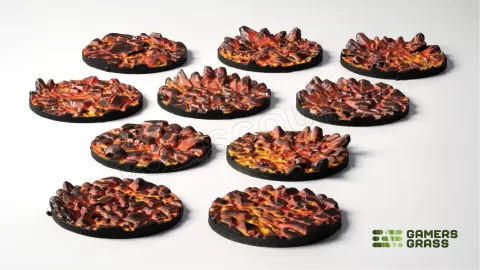 Photo de Gamers Grass - Molten Lava : Round 28mm (x10)