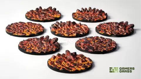 Photo de Gamers Grass - Molten Lava : Round 32mm (x8)