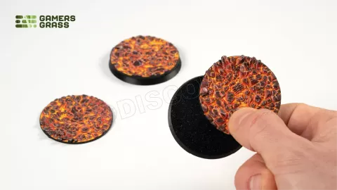 Photo de Gamers Grass - Molten Lava : Round 50mm (x3)