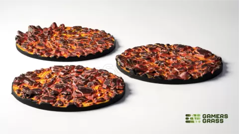 Photo de Gamers Grass - Molten Lava : Round 50mm (x3)