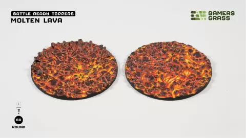 Photo de Gamers Grass - Molten Lava : Round 60mm (x2)