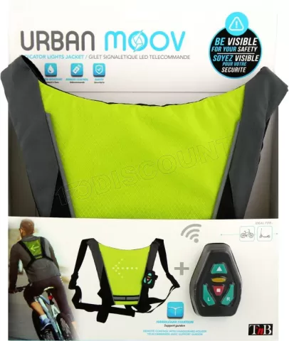 Photo de Gilet signalétique avec LED directionnelles T'nB