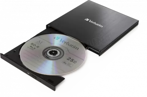 Photo de Graveur Blu-Ray externe USB-C Verbatim Slimline (Noir)