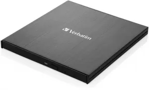Photo de Graveur Blu-Ray externe Verbatim Slimline 4K USB-C (Noir)