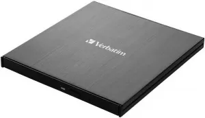Photo de Graveur Blu-Ray externe Verbatim Slimline USB-C (Noir)