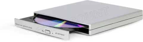 Photo de Graveur DVD externe Gembird DVD-USB-021 (Argent)