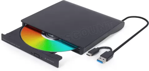 Photo de Graveur DVD externe Gembird DVD-USB-031 (Noir)