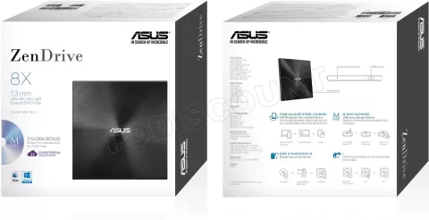 Photo de Graveur DVD externe slim Asus ZenDrive U7M (Noir)