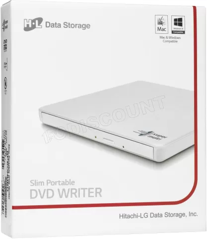 Photo de Graveur DVD externe slim Hitachi/LG GP60 (Blanc)