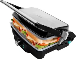 Photo de Grill électrique Cecotec Rock'n Grill 1500 Stone Ceramic Mix&Grill (Noir/Gris)