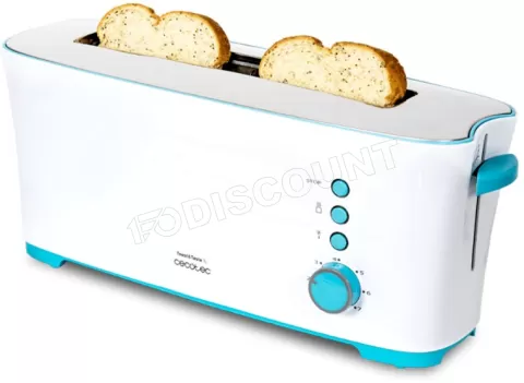 Photo de Grille-Pain Cecotec Toast&Taste 1L (Blanc/Bleu)