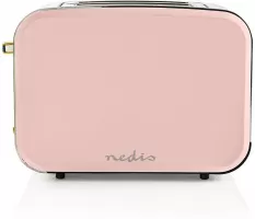 Photo de Grille-Pain Nedis KABT510EPK (Gris/Rose)