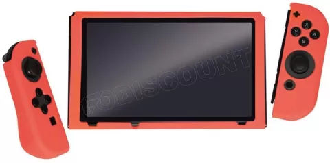 Photo de Housse de protection en silicone Steelplay pour Console Nintendo Switch (Rouge)