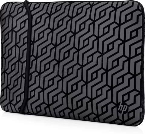 Photo de Housse de protection HP pour notebook 14" Néoprène réversible (Gris a motif)