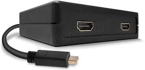 Photo de Hub Mini DisplayPort Lindy MST vers 2 ports HDMI 2.0 (Noir)