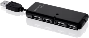 Photo de Hub USB 2.0 i-Box 4 ports (Noir)