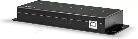 Photo de Hub USB 2.0 Lindy Metal Hub - 7 ports