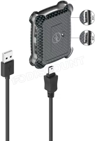Photo de Hub USB 2.0 Mobility Lab Carbone 4 ports (Noir)