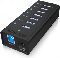 Photo de Hub USB 3.0 Icy Box - 7 ports (Noir)