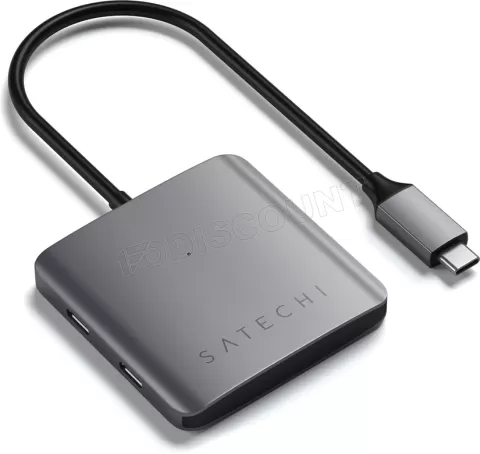 Photo de Hub USB 3.0 type-C Satechi - 4 ports USB Type C (Gris)