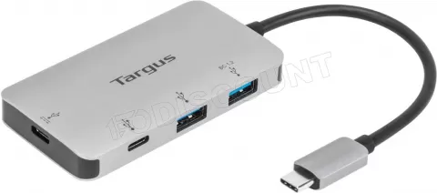 Photo de Hub USB 3.0 type-C Targus 2 ports + 2 ports USB Type C(Gris)