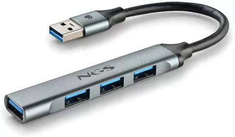 Photo de Hub USB 3.2 NGS iHub4 Micro- 4 ports (Gris)