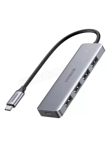Photo de Hub USB-C Ugreen - 4x USB-A 3.0 (Gris)