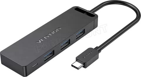 Photo de Hub USB C Vention - 4 ports 0.15m (Noir)