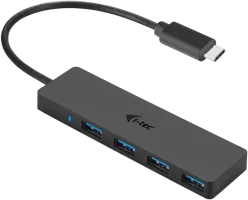 Photo de Hub USB Type C I-Tec - 4 ports USB 3.0 (Noir)