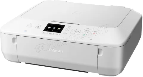 Photo de Imprimante Canon Pixma MG5650 Wifi Multifonctions Blanc (recto verso)