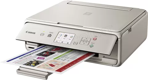 Photo de Imprimante Canon Pixma TS5053 Wifi Multifonctions (Silver) (recto verso)
