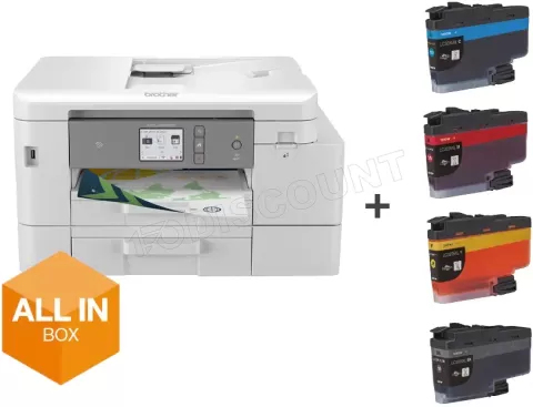 Photo de Imprimante Multifonction Brother Gamme Mini Business All-In-Box MFC-J4540DWXL (Blanc)