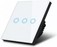Photo de Interrupteur triple mural tactile Maclean MCE705 (Blanc)
