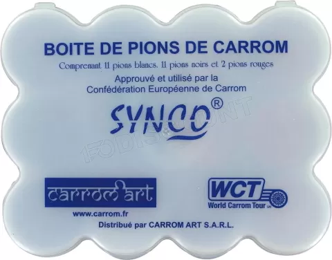 Photo de Jeu Carrom - Set de 24 pions