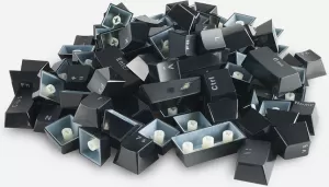 Photo de Jeu de 104 touches pour clavier mécanique Glorious PC Gaming Race (Noir) AZERTY