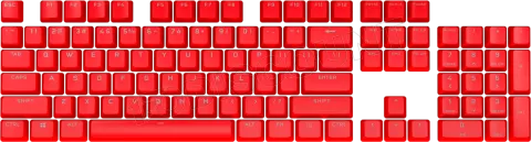Photo de Jeu de 105 touches pour clavier Corsair PBT Double-Shot Pro (Rouge) AZERTY