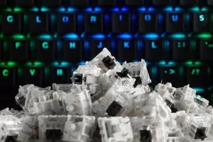 Photo de Jeu de 120 Switchs Gateron Black pour clavier mécanique Glorious PC Gaming Race