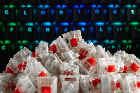 Photo de Jeu de 120 Switchs Gateron Red pour clavier mécanique Glorious PC Gaming Race